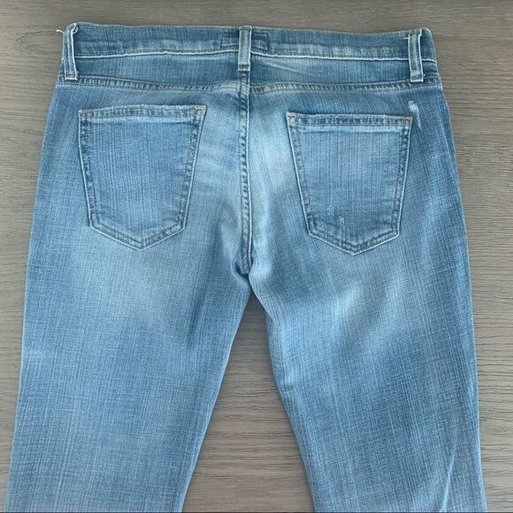 Current Elliot The Ankle Skinny Distressed Jeans in Light Wash Size 26 - Picture 5 of 8